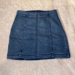 Free people denim skirt
